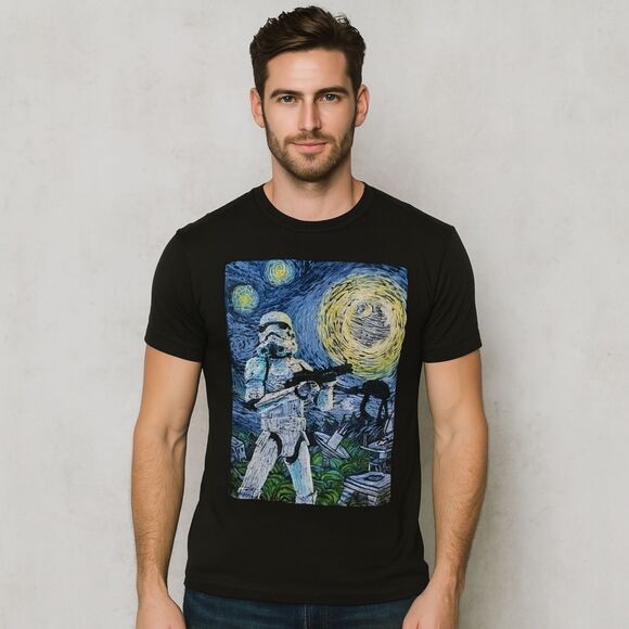 Fifth Sun Other - Star Wars Stormtrooper Starry Night Graphic Tee Black Size Medium